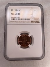 2019 D 1C NGC MS 66 RD picture