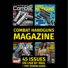 Combat Handguns Magazine 45 Issues Archive on USB Flash Drive + bonus picture