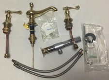 KOHLER K-16102-4A-PB Revival 8” Widespread Bathroom Sink Faucet Polish Brass picture