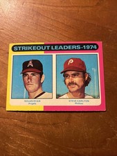 Nolan Ryan Steve Carlton #312 1975 Topps California Angels/Philadelphia Phillies picture