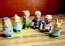 Vintage RICHARD SCARRY 1970s Figures Lot Of 6 Playskool PUZZLETOWN picture