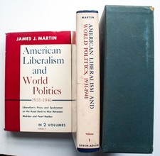 AMERICAN LIBERALISM & WORLD POLITICS 1931-1941 Martin 1964-2 Vol w/Slipcase [175 picture