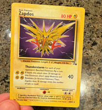 Wizards of the Coast Pokemon Base Set Zapdos 30/62 Unlimited 1999 English picture