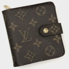 Louis Vuitton Vintage Monogram Compact Zip Wallet Authentic picture