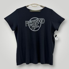 Torrid Womens 3X Fleetwood Mac Graphic Band Tee Black Short Sleeve Plus NWT picture