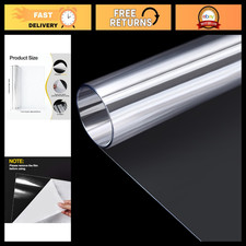 48x96 Inch Clear Flexible Acrylic Sheet - Large Transparent Plastic for Crafts, picture