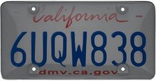 2 Pack Smoke Tinted License Plate Cover Shield US Standard Tag Protector picture