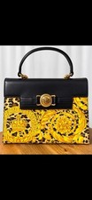 Vintage Gianni Versace Baroque Leopard Medusa Top Handle Bag Strap picture