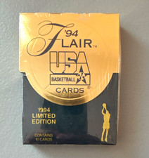 Fleer 1994 Flair USA Basketball Limited Edition Box Set - 10 Trading Cards picture