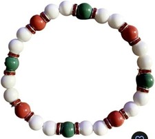 Handmade Italian Flag Bracelet Red White Green picture