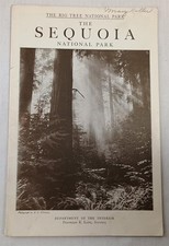 The Sequoia National Park Vintage Informational Book 1913-1920 picture