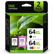 64 XL Ink Cartridge for HP 64XL ENVY 5542 6255 6258 7130 7132 7164 7830 7855 lot picture