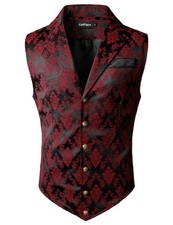 Men's Victorian Steampunk Waistcoat Vest - Gothic Style, Formal Fashion, Size Op picture