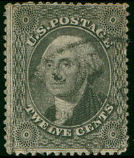 US Scott 36, 12 Cent Black, Used, Fine, No Faults, SCV $325.00 picture