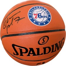 CHARLES BARKLEY SIGNED AUTOGRAPHED PHILADELPHIA 76ERS BASKETBALL WILSON LOGO JSA picture