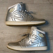 Size 10.5 - 2010 Jordan 1 Andonized Metallic Silver picture