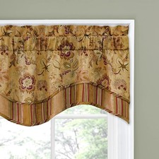 Waverly Navarra Antique Valances Scalloped 52 inch by 16 inch picture
