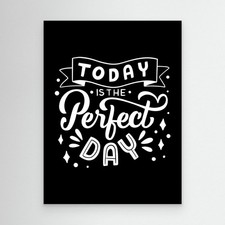 Today Is The Perfect Day SVG | Inspirational Quote Typography Design picture