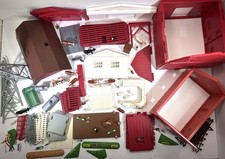 Vintage Ertl Farm Country Assortment Random Parts Barn Chicken Cow Fence People picture