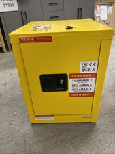 VEVOR 12-Gal Flammable Safety Cabinet SS-559 Yellow Fireproof Storage picture