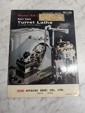 SEIKI HITACHI MODEL 4AII RAM TYPE TURRET LATHE INFORMATION CATALOG LITERATURE picture