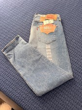 Levi's 501 Button Fly Jeans for Men, Light Blue - 501 picture