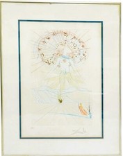 Salvador Dali (Spanish,1904-1989)Artist Proff Engraving Hand Colored Hand Signed picture