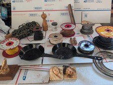 Huge Vtg Lot Of VTG Auto Lite Automotive Aircraft Cable Reel Spoolz+More T8#360 picture