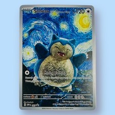 Snorlax Pokemon x Starry Night Custom Art Card - Mint Condition picture