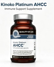 Kinoko Platinum AHCC, 1 PACK, Immune Support, 750 mg, 60 capsules picture