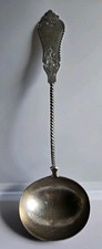 Rare 19th Century Hall, Hewson & Brower Coin Silver Soup Punch Ladle Eagle Mark picture