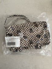 Baggu Sanrio Chococat Nylon Bowler Bag Grey Gingham Urban Outfitters NEW IN HAND picture