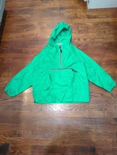 Gap Anorak Pullover Size XXL Green Nylon 90s Vintage Hooded Windbreaker picture