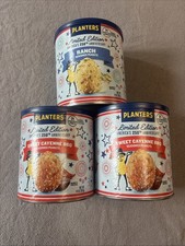 Qty 3 PLANTERS 14oz Sweet Cayenne BBQ Peanuts / Ranch Limited Edition  4th July picture