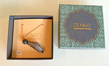 Bops Zengo Essential Oil Diffuser Necklace, Genuine Natural Porus Lava Stone picture