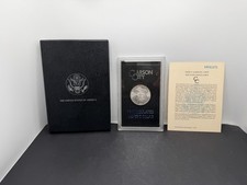 1884-CC Morgan Dollar Uncirculated 90% Silver $1 US Coin w/Box & certificate picture