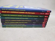 Diary of a Minecraft Zombie, Lot of 9 Paperbacks  Adventure Novels.* picture
