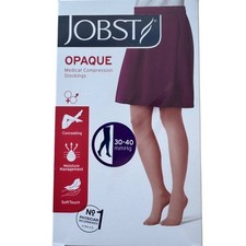 Jobst Compression Stockings Opaque Black XL Waist CT Support 30-40 MmHg New picture