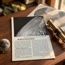 Vintage 1969 Space Race & Astronomy Essays―Americana Annual Book & Ephemera Lot picture