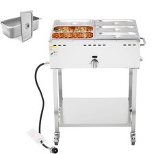 Uimoso Stainless Steel Outdoor Food Warmer with 6-Pan Propane Steam Table picture