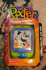 Fisher Price Pixter The Hand Held Creativity Computer Purple Green Vintage NEW picture