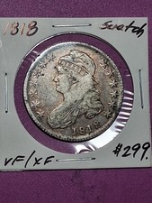 1818 CAPPED BUST HALF DOLLAR. XF CONDITION picture