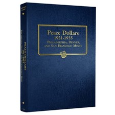 Album For US Peace Dollar Coins Collection 1921-1935 New Collector Gift Whitman picture
