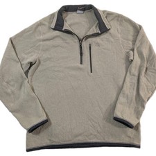 Vtg Nike ACG Swoosh Half-Zip Earth Tone Beige Jacket Pullover Men's Sz Med picture