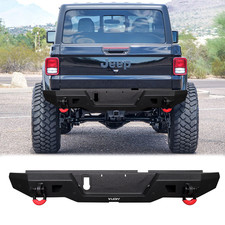 Vijay For 2020-2025 Jeep Gladiator JT Steel Rear Bumper With D-rings picture