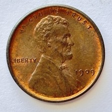 1909 VDB Lincoln Wheat Cent~Semi Key Date picture