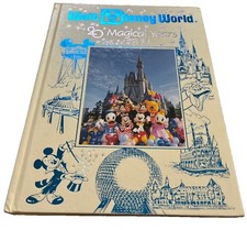 Vintage Walt Disney World 20 Magical Years Hardcover Souvenir Book -Very Good picture