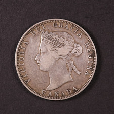 1870 Canada Victoria Quarter .925 Silver *Semi Key Date (#6) picture