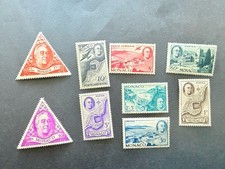 Monaco 1946 Sc # 198-202, B93, CB6 Franklin Roosevelt Lot 9 stamps MNH/og picture