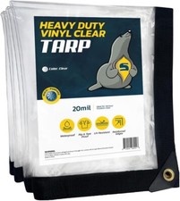 Seal Skin Clear Tarps 20 mil Heavy Duty Waterproof Transparent Vinyl Tarpaulin picture
